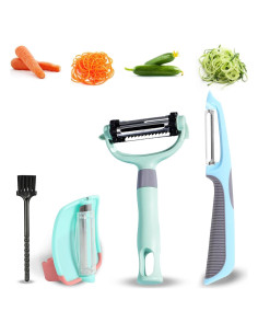 Juego de Peladores de Verduras BuyBrilliance 3 en 1 - Antideslizante