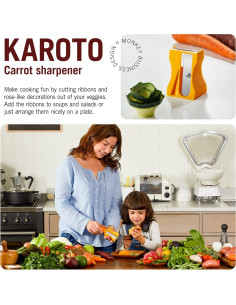 Afilador de Verduras Karoto Monkey Business - Pelador Amarillo 2