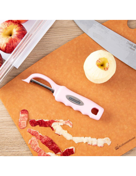 Pelador de Verduras Restaurantware 19 cm Acero Inoxidable Rosa