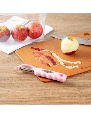 Pelador de Verduras Restaurantware 19 cm Acero Inoxidable Rosa