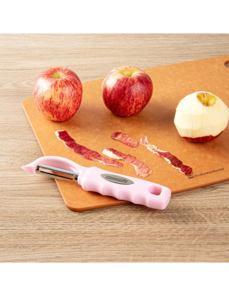 Pelador de Verduras Restaurantware 19 cm Acero Inoxidable Rosa