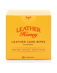 Toallitas Limpiadoras de Cuero Leather Honey - 10 Unidades