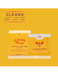 Toallitas Limpiadoras de Cuero Leather Honey - 10 Unidades 2