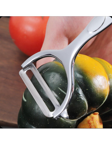 Pelador de Verduras y Frutas LASUND Acero Inoxidable Antideslizante
