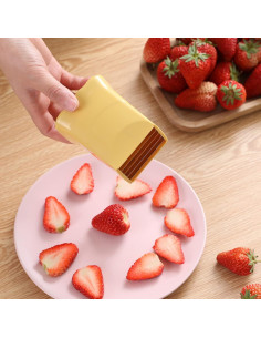 Cortador de Taza 3 PCS CRIVERY Acero Inoxidable Verde Amarillo Azul 2