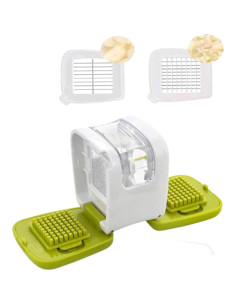 Prensa de Ajo fghuim Verde con Picador y Contenedor 7.6cm 2