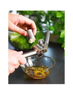 Prensa de Ajo de Acero Inoxidable IKEA 15.88 cm Gris 2