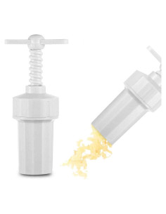 Prensador de Ajo Tredoni de Plástico Blanco - Compacto y Duradero