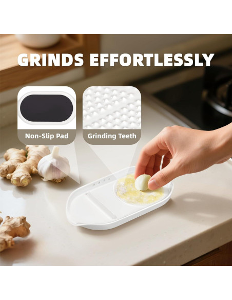 Plato Rallador de Ajo y Jengibre Luvan 4 en 1 Cerámica