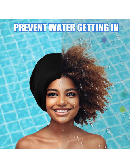 Gorro de Natación Grande YOGINGO Silicona para Cabello Largo