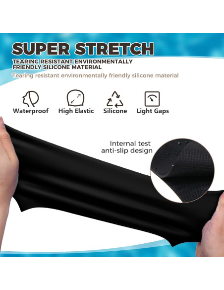 Gorro de Natación Grande YOGINGO Silicona para Cabello Largo