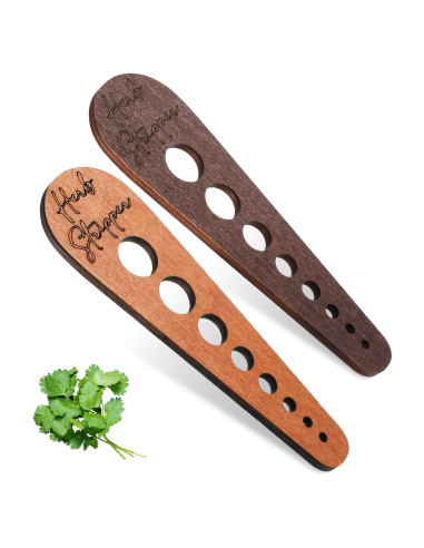 2 Piezas Deshojadora de Verduras de Madera Tweruna 15 cm
