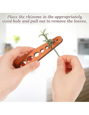 2 Piezas Deshojadora de Verduras de Madera Tweruna 15 cm