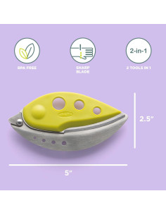 Deshojador y Picador de Hierbas Chef'n LooseLeaf Plus Acero Inoxidable 2