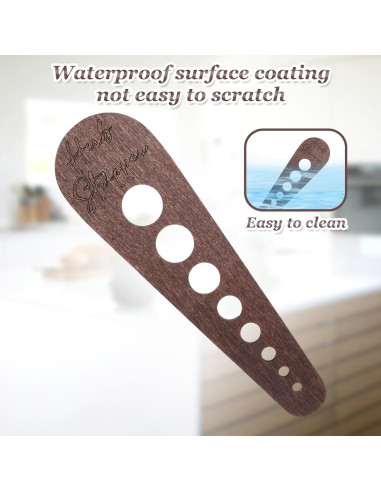 2 Piezas Deshojadora de Verduras de Madera Tweruna 15 cm