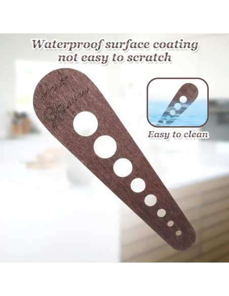 2 Piezas Deshojadora de Verduras de Madera Tweruna 15 cm