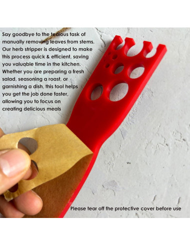 Despojador de Hierbas Cobata Rojo 11 Agujeros - Herramienta de Cocina