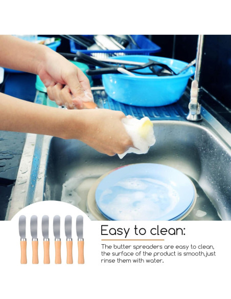 15 Piezas Cuchillos para Untar Mantequilla Patelai 11.5 cm