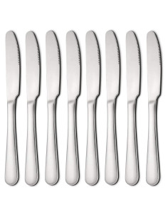 Juego de 8 Cuchillos para Mantequilla Lazooy 23 cm Acero Inoxidable