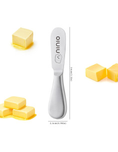 Juego de 4 Espátulas de Mantequilla OLULU Acero Inoxidable 2