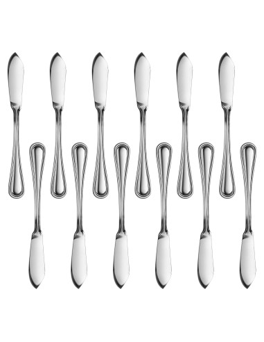 Cuchillo de Mantequilla New Star Foodservice 58024 Acero Inoxidable 16 cm Juego de 12
