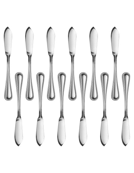 Cuchillo de Mantequilla New Star Foodservice 58024 Acero Inoxidable 16 cm Juego de 12