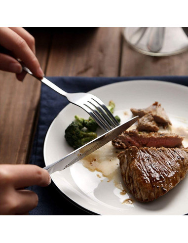 Juego de 8 Cuchillos para Mantequilla Lazooy 23 cm Acero Inoxidable