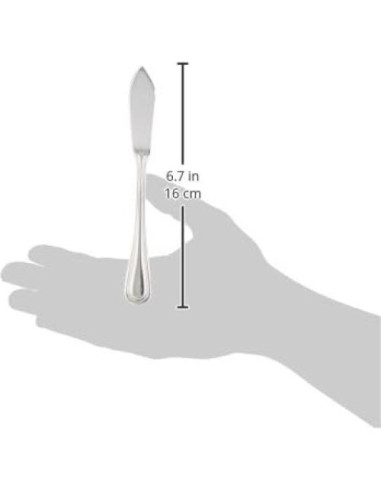 Cuchillo de Mantequilla New Star Foodservice 58024 Acero Inoxidable 16 cm Juego de 12