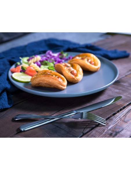 Juego de 8 Cuchillos para Mantequilla Lazooy 23 cm Acero Inoxidable