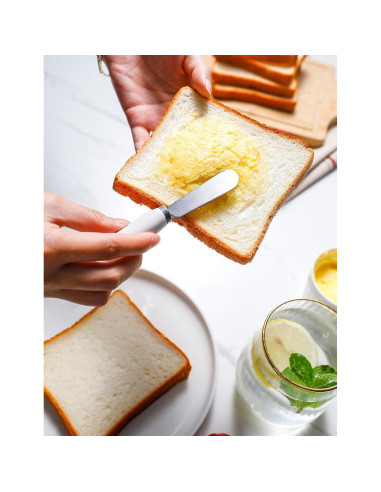 Cuchillo para Mantequilla AISBUGUR 13.2 cm Acero Inoxidable 4 Piezas