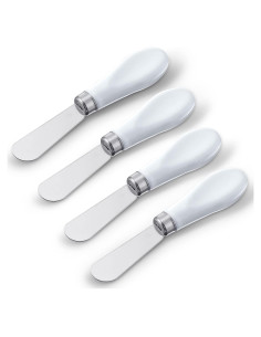 Cuchillos de Mantequilla Mixweer 4 Pcs Acero Inoxidable 13 cm