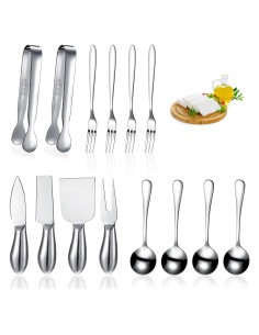 Juego de 14 Utensilios de Charcutería Patelai - Cuchillos, Cucharas y Pinzas