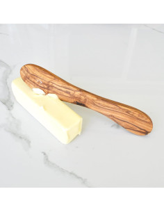 Cuchillo para Mantequilla de Madera de Olivo Naturally Med 18cm 2