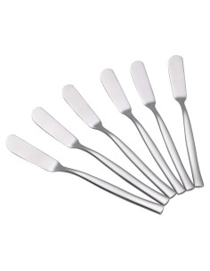 Juego de 12 cuchillos para mantequilla Xowine de acero inoxidable