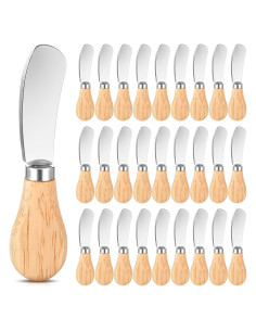 Juego de 28 Cuchillos para Untar Queso Molain - Acero Inoxidable