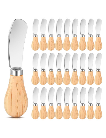 Juego de 28 Cuchillos para Untar Queso Molain - Acero Inoxidable