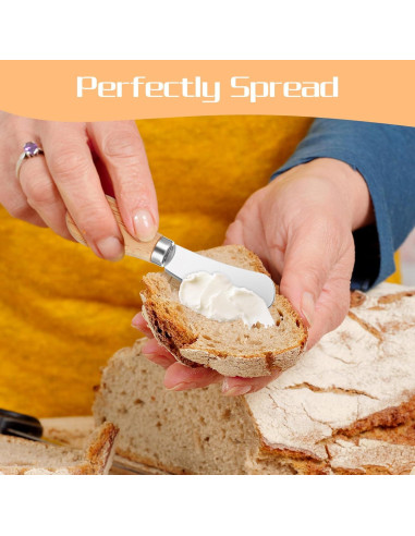 Juego de 28 Cuchillos para Untar Queso Molain - Acero Inoxidable