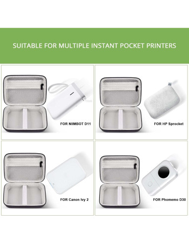 Funda Dura ALKOO para NIIMBOT D11, Protección y Almacenaje