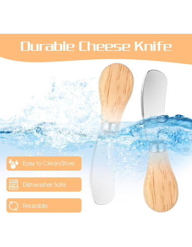 Juego de 28 Cuchillos para Untar Queso Molain - Acero Inoxidable