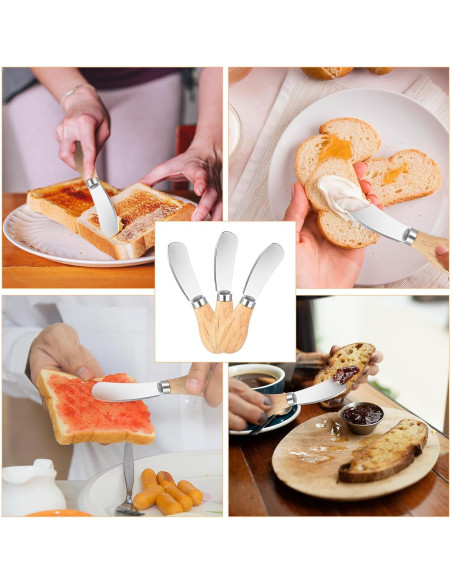 Juego de 28 Cuchillos para Untar Queso Molain - Acero Inoxidable