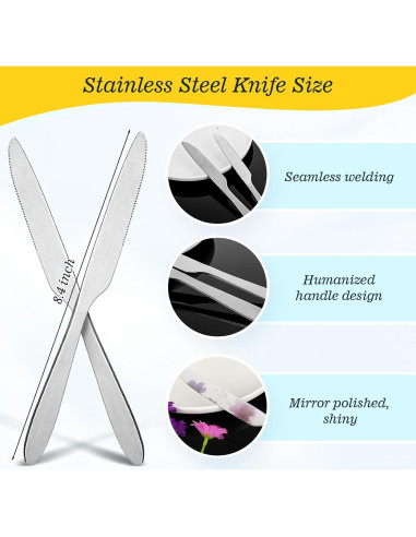 Set de 200 Cuchillos de Cena Nuenen 21.34 cm Acero Inoxidable