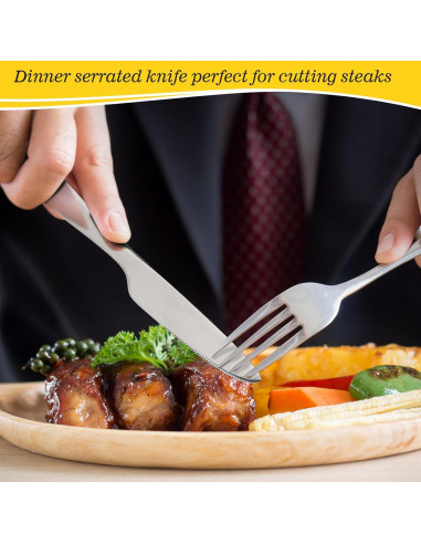 Set de 200 Cuchillos de Cena Nuenen 21.34 cm Acero Inoxidable