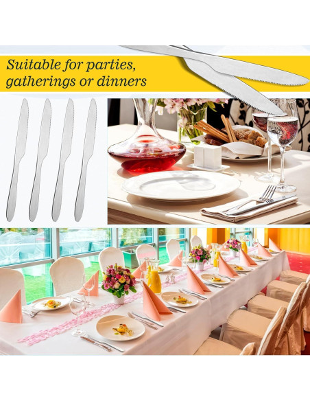 Set de 200 Cuchillos de Cena Nuenen 21.34 cm Acero Inoxidable