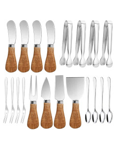 Juego de cuchillos para untar 20 piezas Linwnil acero inoxidable