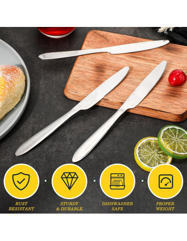 Set de 200 Cuchillos de Cena Nuenen 21.34 cm Acero Inoxidable