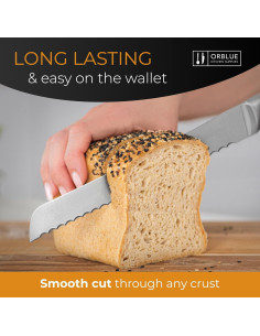 Cuchillo de Pan Serrado Orblue Acero Inoxidable 20.32 cm 2
