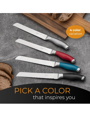 Cuchillo de Pan Serrado Orblue Acero Inoxidable 20.32 cm