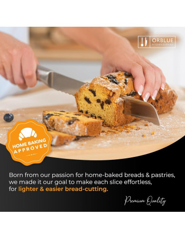Cuchillo de Pan Serrado Orblue Acero Inoxidable 20.32 cm