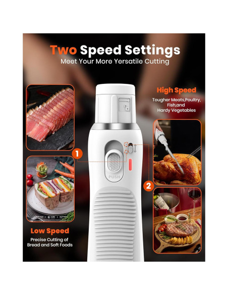 Cuchillo Eléctrico Inalámbrico Laudlife 40.7 cm Ergonomico