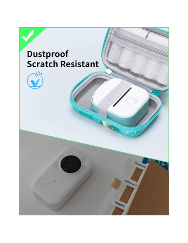 Funda Dura Memoking T02 para Mini Impresoras Verde